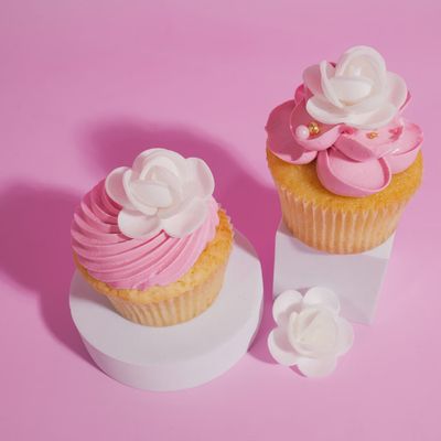 WAFER PAPER ROSETTE FLOWERS (6 Pack)