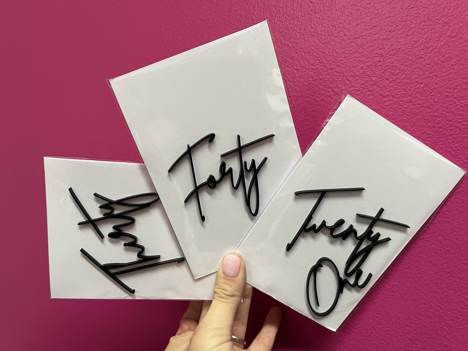 Number cake froppers