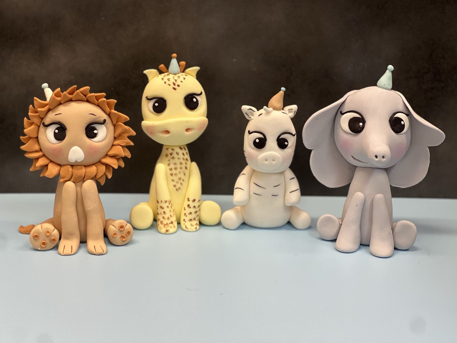 Jungle Animal Cake Topper Set
