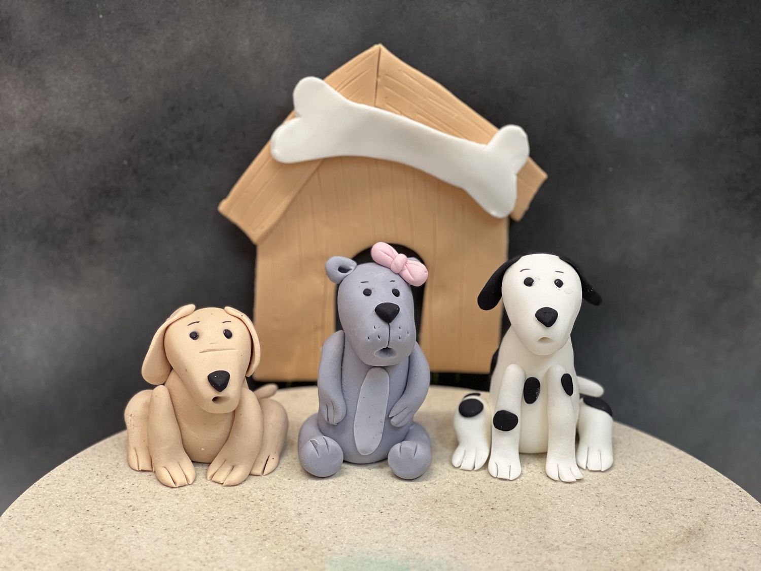 Dog Cake Topper Set