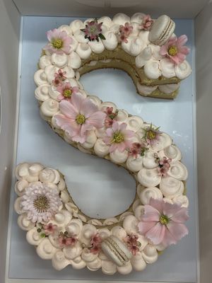 Letter Naked Cake
