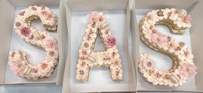 Letter Naked Cake