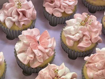 Mixed toned Butterfly Cupcakes