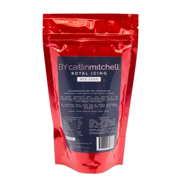 BYCM - Royal Icing - Red - 200g