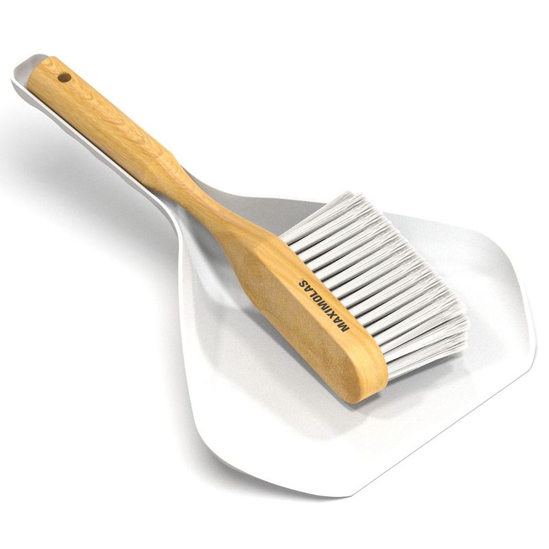 DUSTPAN STALKER&BROOM MAXIMOLAS WHITE 1887