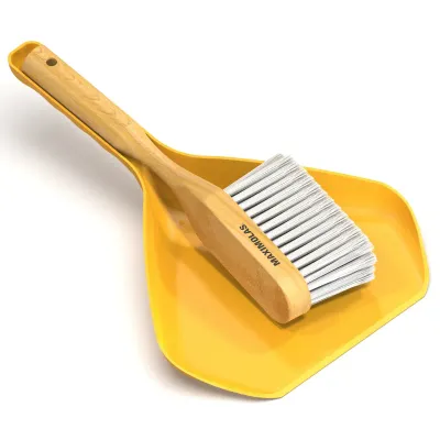 DUSTPAN STALKER&BROOM MAXIMOLAS Yellow DUSTPAN STALKER&BROOM MAXIMOLAS Yellow