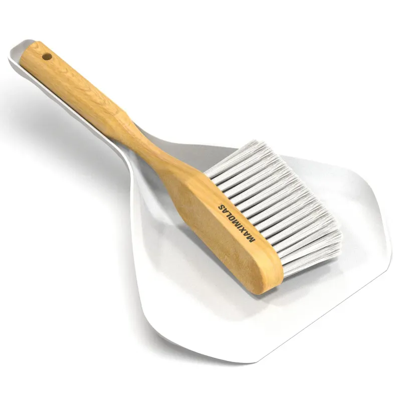 DUSTPAN STALKER&BROOM MAXIMOLAS White