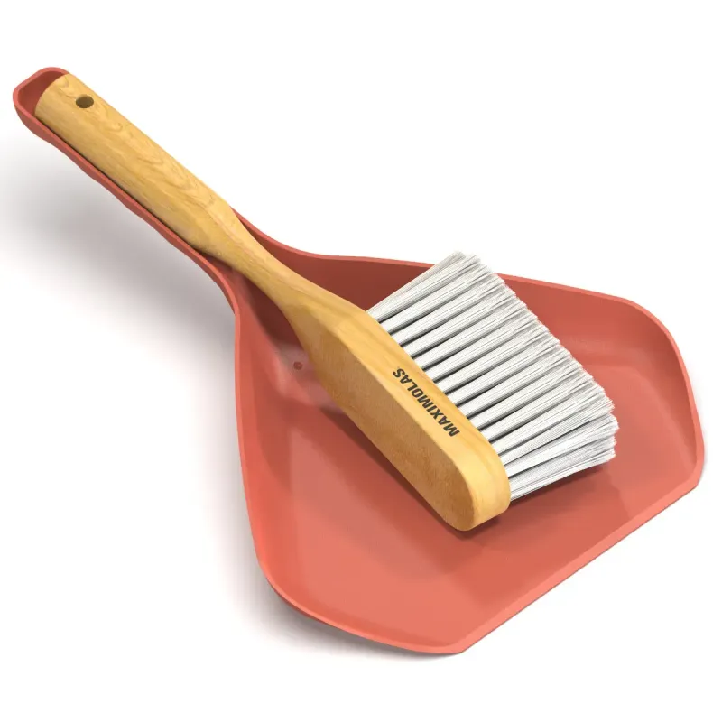 DUSTPAN STALKER&BROOM MAXIMOLAS Ocher