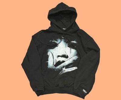 Favela Face Drawstring Hoodie