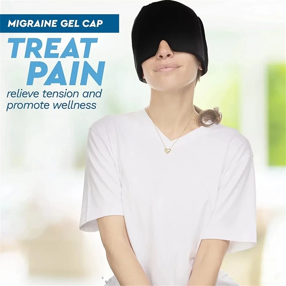 REFRESHREVIVE™ Hot Cold Therapy Headache Migraine Relief Cap Wearable Therapy Wrap