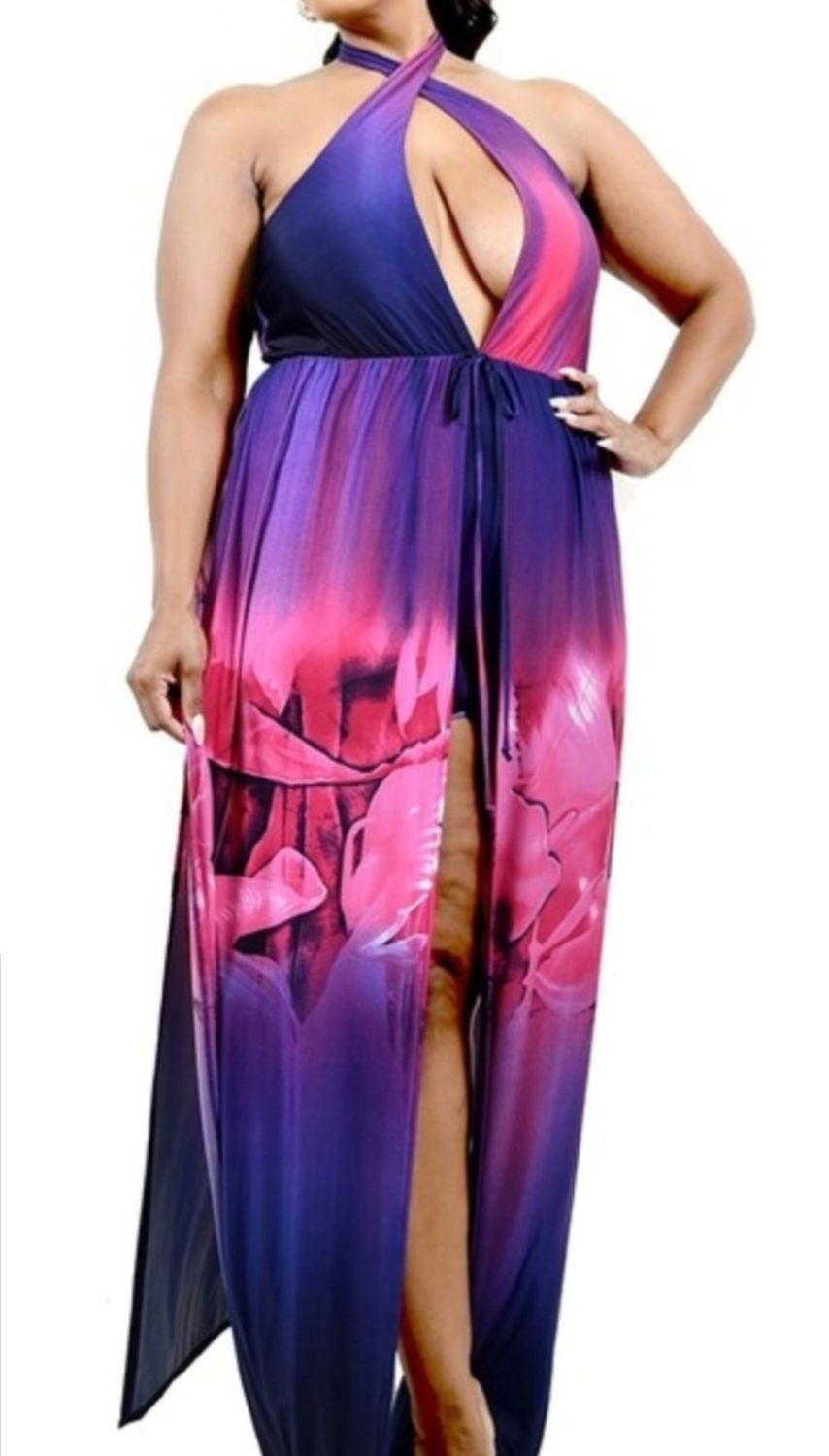 Purple/pink whole piece dress