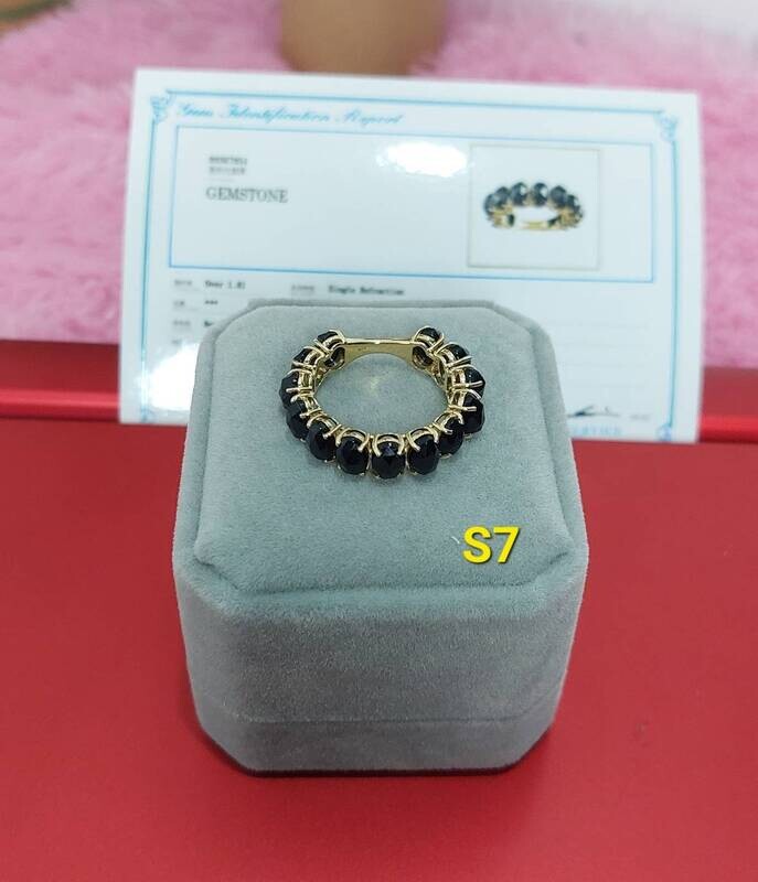 Oval Onyx Eternity Ring