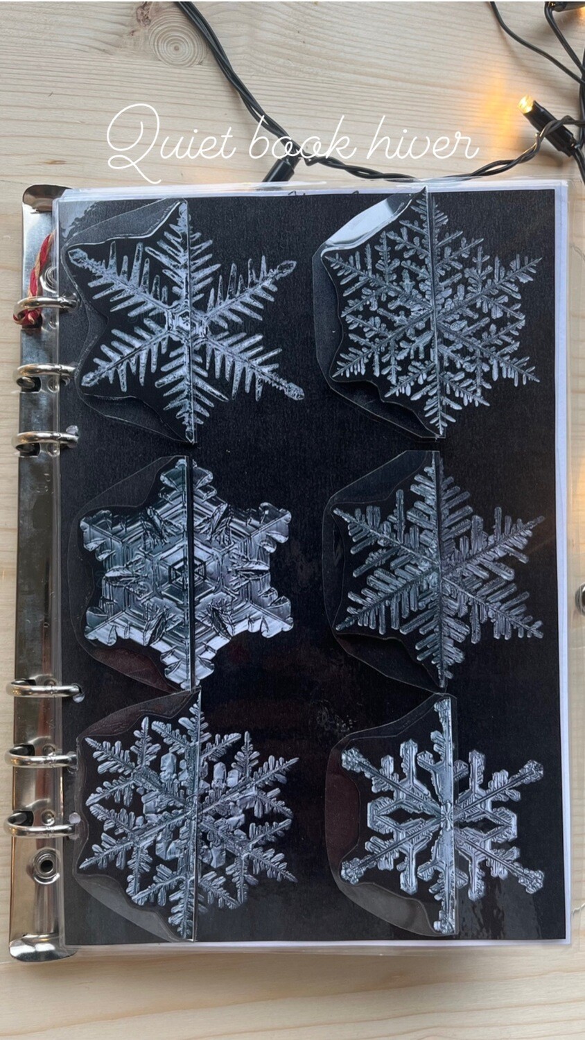 Quiet book hiver - Spécial fête -