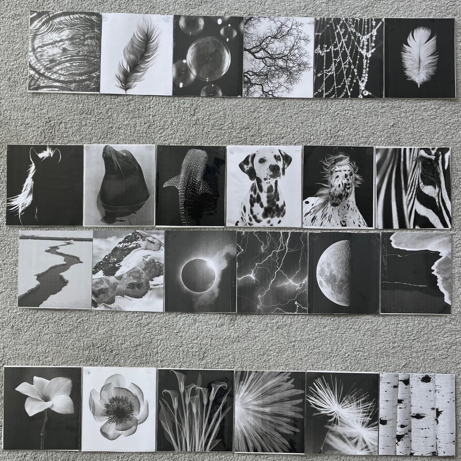 45 contrast cards - baby from 1 month