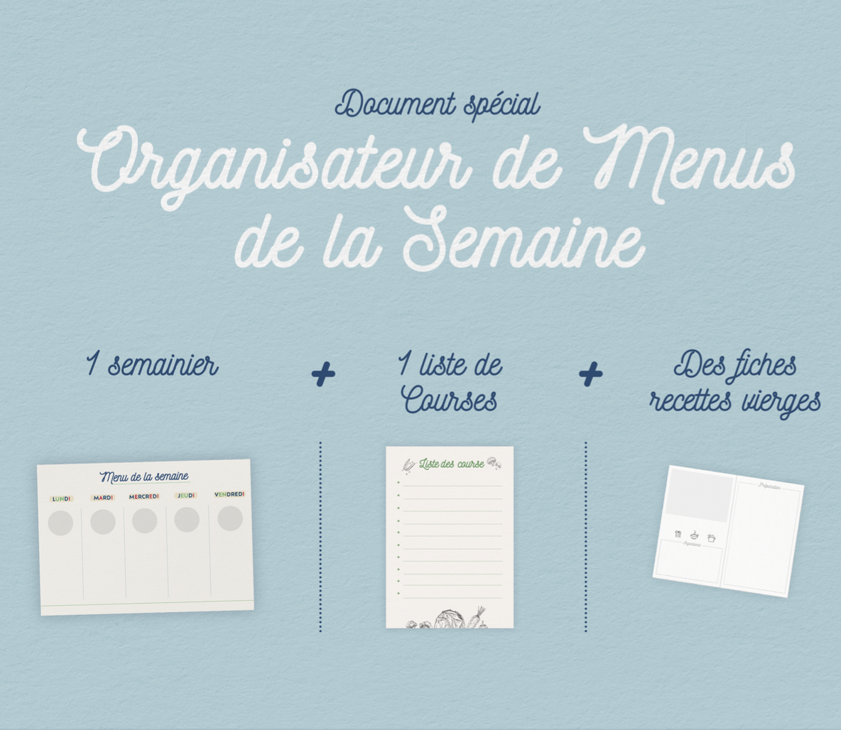 ​Organisateur de Menus de la semaine - Toutes saisons