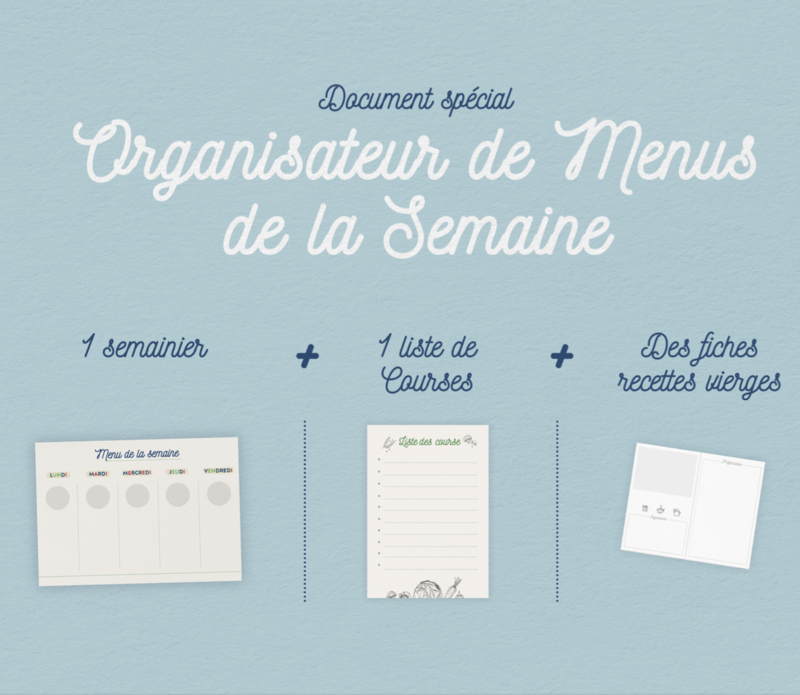 ​Organisateur de Menus de la semaine - Toutes saisons