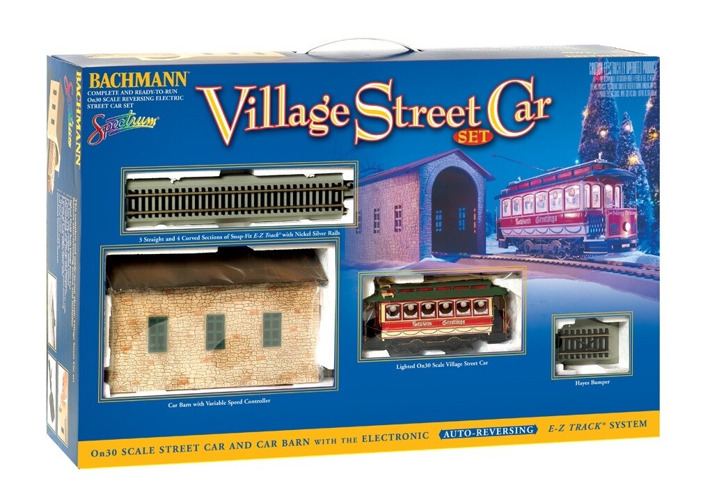 BAC25017 | On30 | CHRISTMAS VILLAGE STREET CAR SET