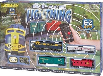 BAC01501 | HO SCALE | BLUE LIGHTNING TRAINSET WITH E-Z APP  CONTROL