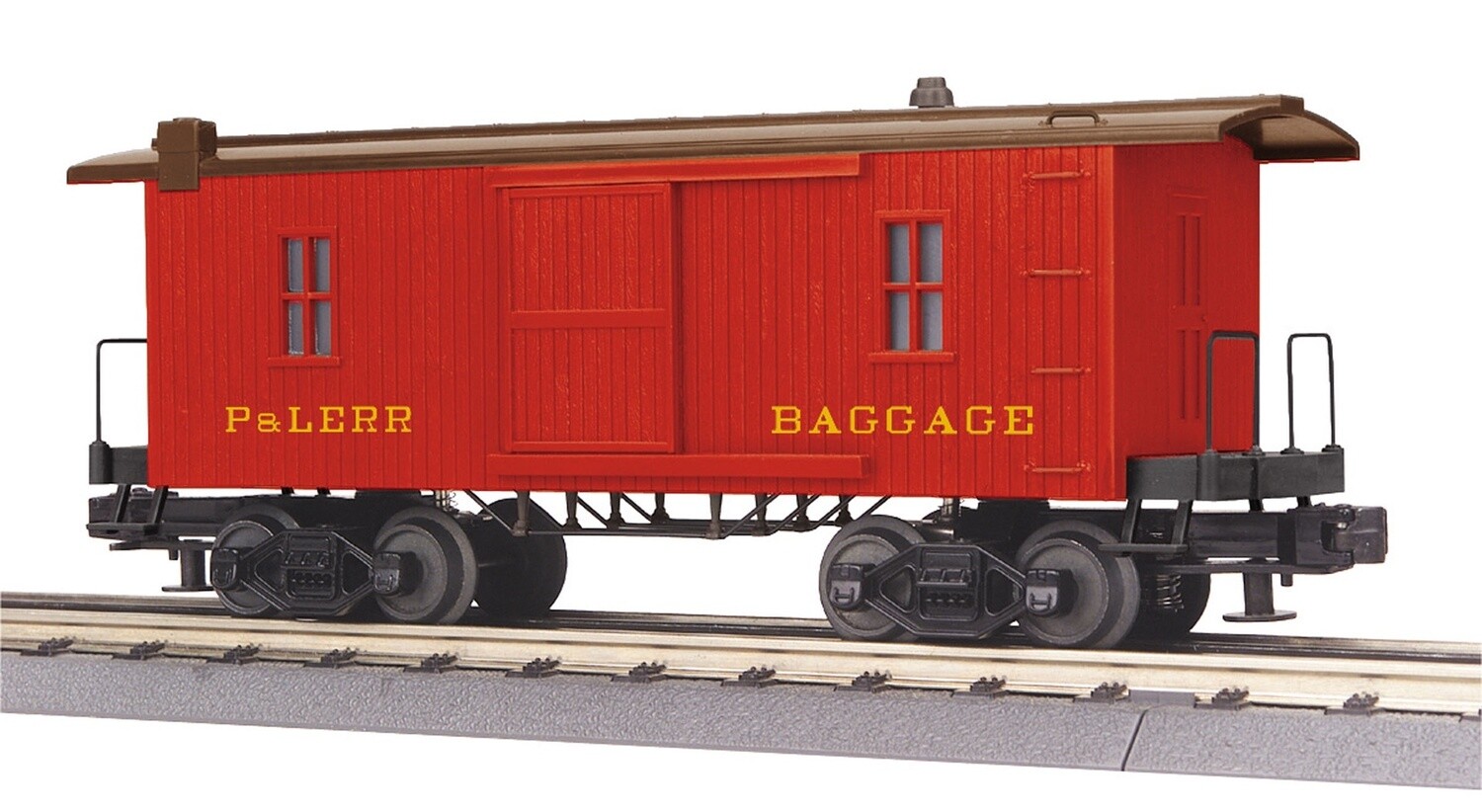 MTH30-77313 | O Gauge | RailKing 19th Century Baggage Cabin Car | Pittsburgh &amp; Lake Erie