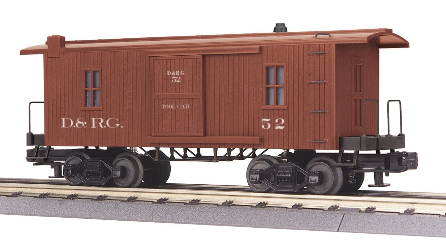 MTH30-77079 | O Gauge | RailKing Woodsided Caboose - 19th Century | Denver Rio Grande