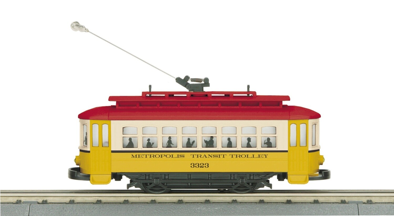 MTH30-5216 | O Gauge | RailKing Bump-n-Go Trolley | Metropolis Transit