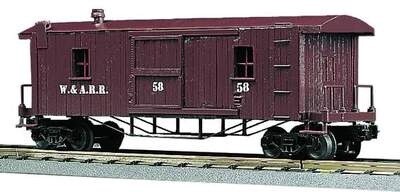 MTH30-7724 | O GAUGE | RailKing Woodsided Caboose - 19th Century | W.A.R.R