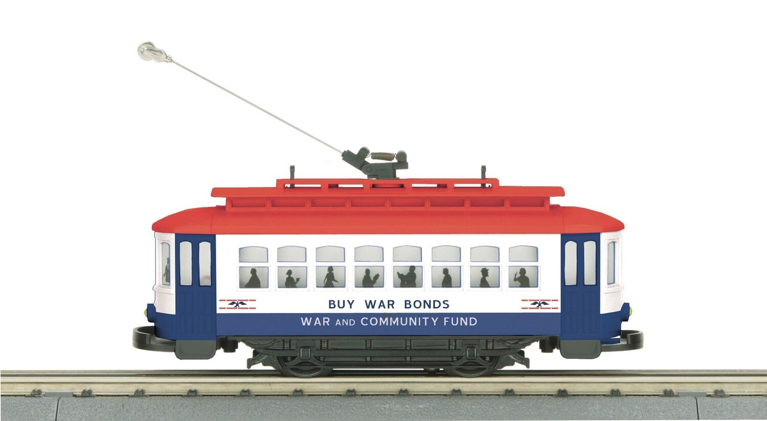 MTH30-2582 | O GAUGE | Bump-n-Go Trolley | War Bonds No. 95