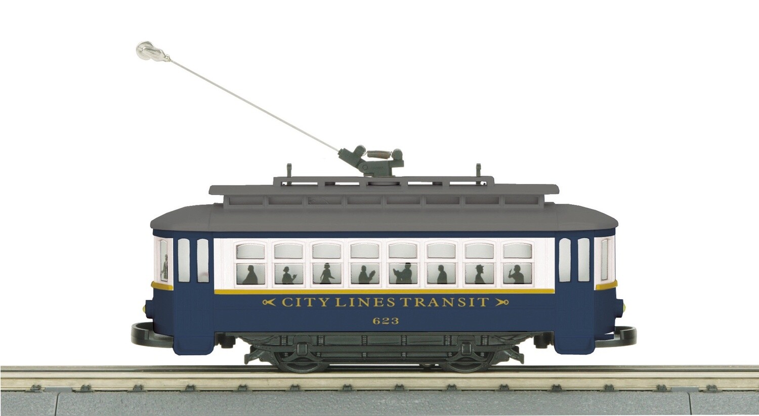 MTH30-5176 | O Gauge | RailKing Bump-n-Go Trolley | City Lines