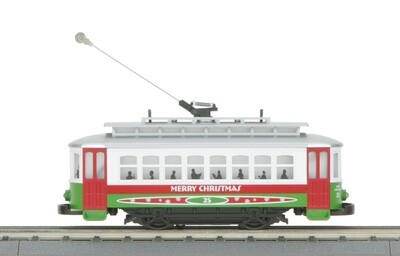 MTH30-5146 | O Gauge | RailKing Bump-n-Go Trolley | Christmas