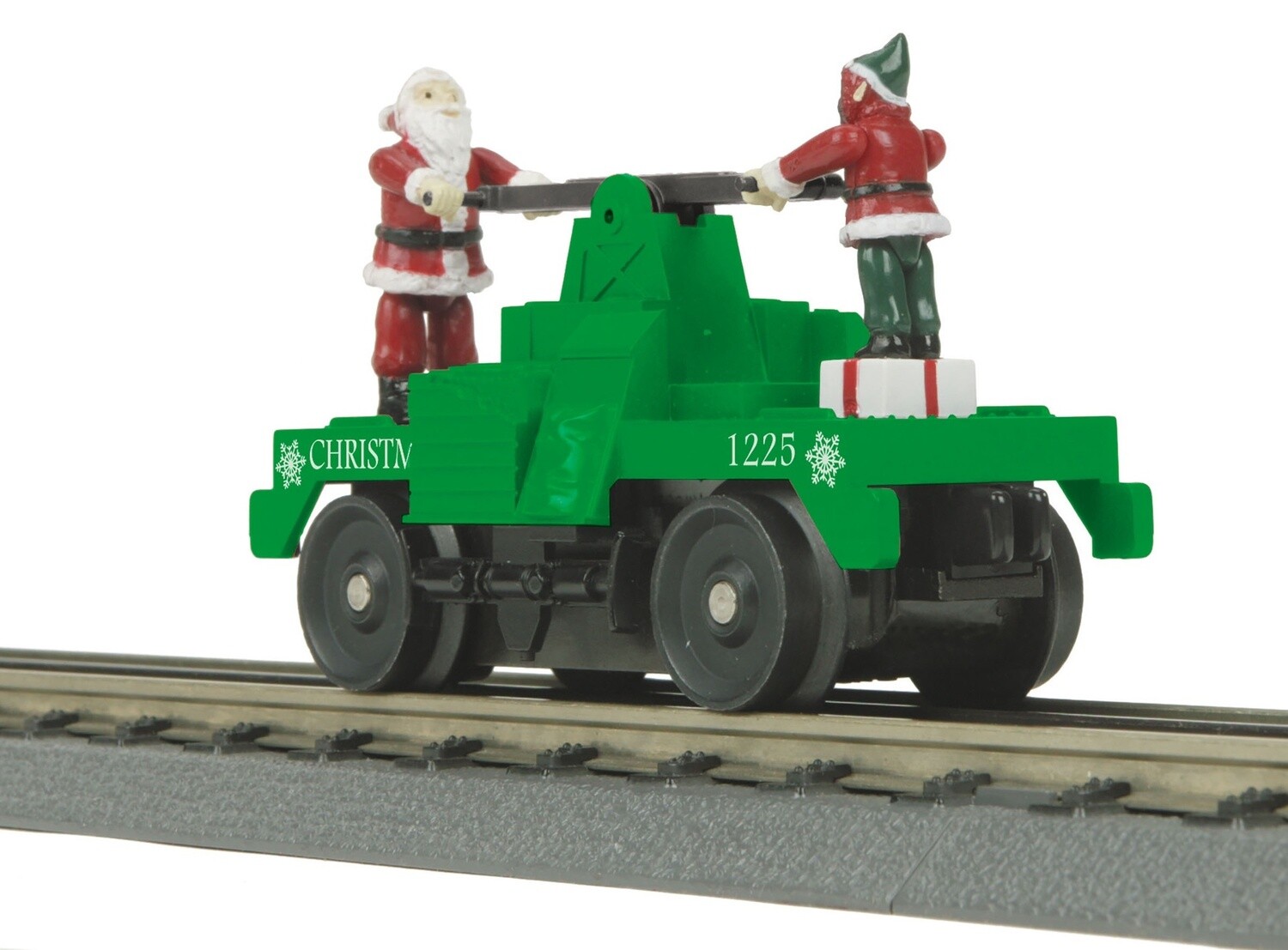 MTH30-5183 | O Gauge | RailKing Operating Hand Car | Christmas