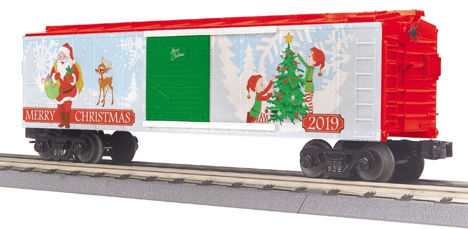 MTH30-74964 | O Gauge | RailKing 2019 Christmas Boxcar
