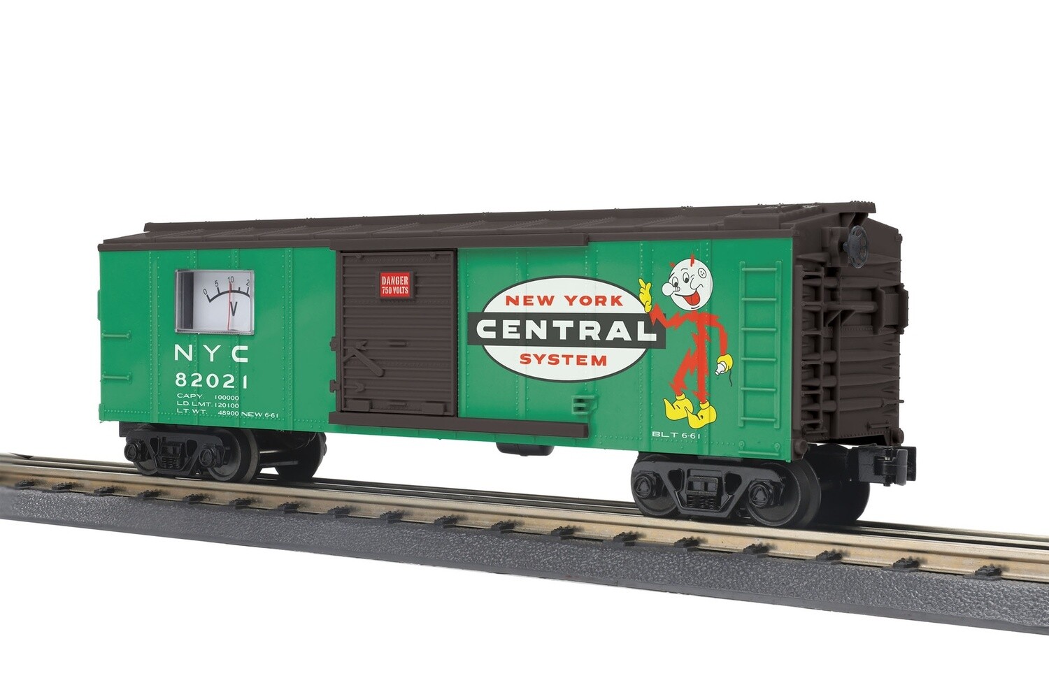 MTH30-71063 | O Gauge | RailKing Box Car w/Power Meter | New York Central
