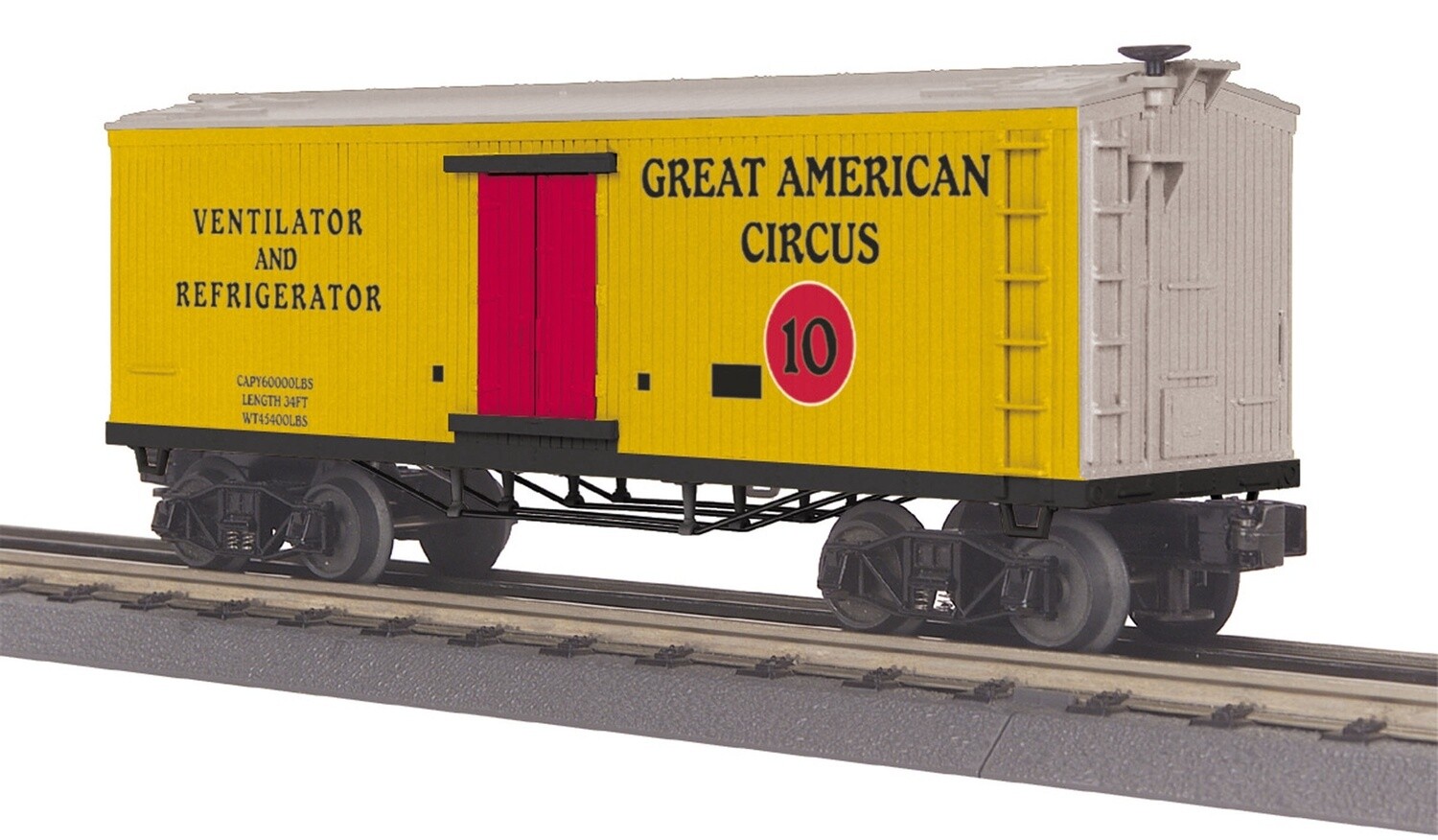 MTH30-78160 | O Gauge | RailKing 19th Century Reefer Car | Circus
