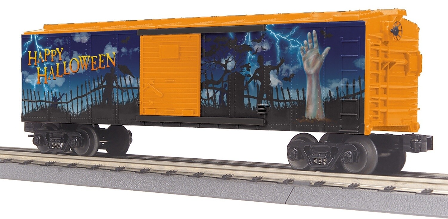 MTH30-71109 | O Gauge | RailKing Box Car | Halloween