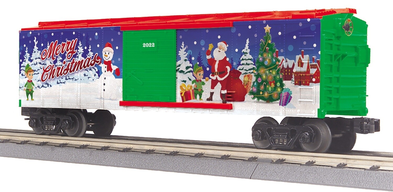 MTH30-71113 | O Gauge | RailKing Box Car | Christmas (Santa)