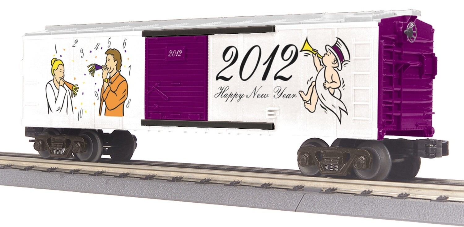 MTH30-74658 | O Gauge | RailKing Box Car | New Year's (2012)