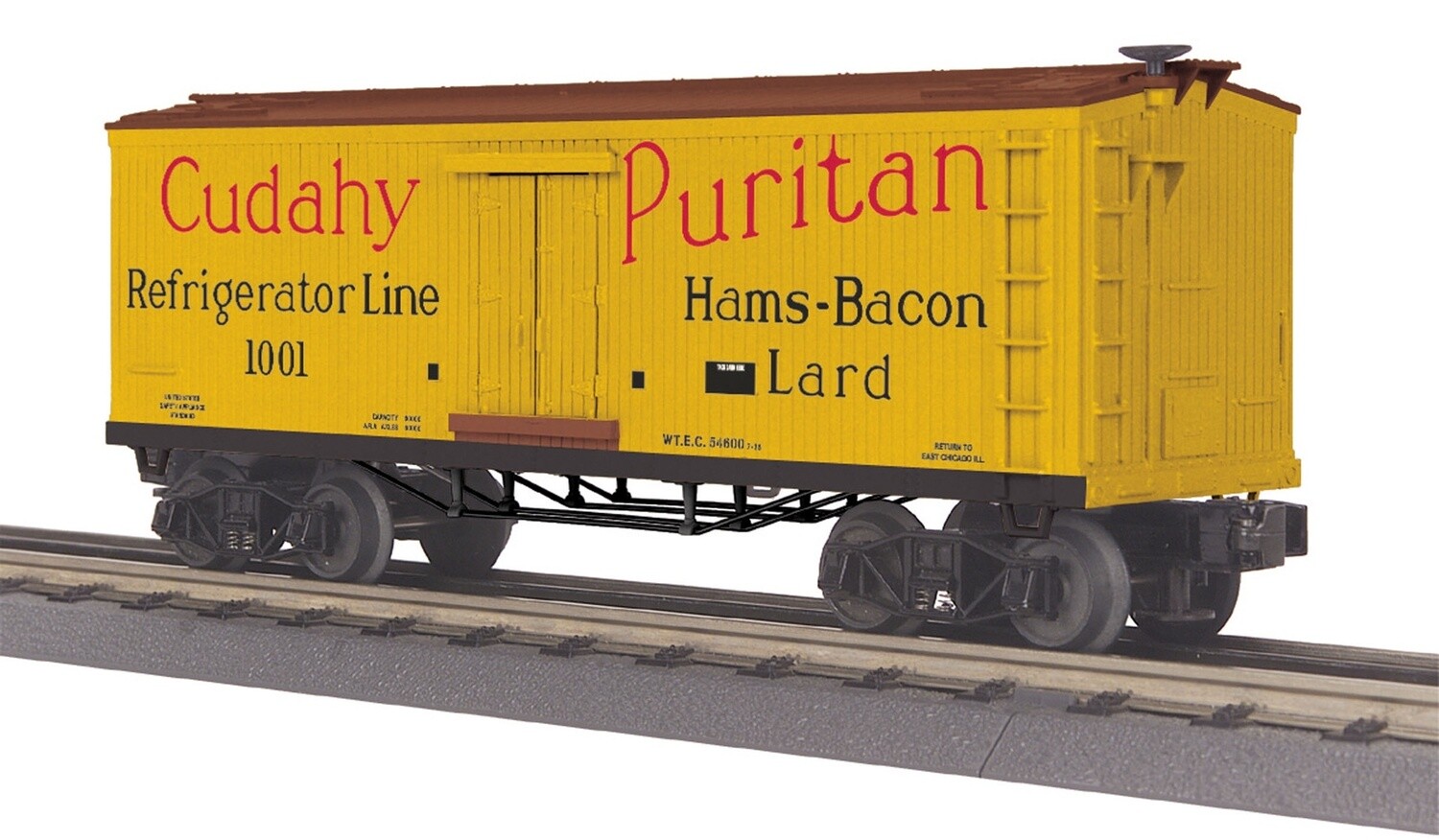 MTH30-78186 | O Gauge | RailKing 19th Century Reefer Car | Cudahy Refrigerator Line