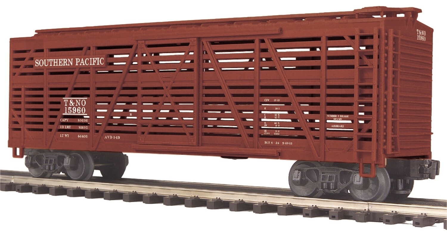 MTH20-94526 | O Gauge | Premier Steel Sided Stock Car | Southern Pacific