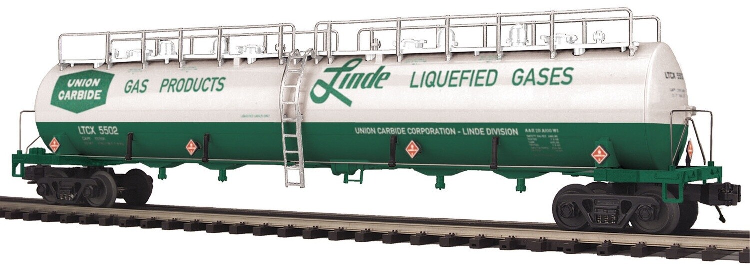 MTH20-96231 | O Gauge | Premier 20K Gallon 4-Compartment Tank Car | Union Carbide