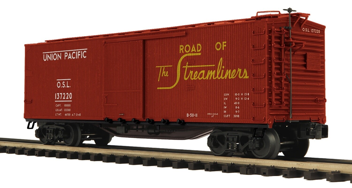 MTH20-99324 | O Gauge | Premier 40’ USRA Double Sheathed Box Car | Union Pacific