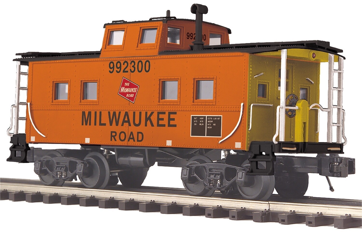 MTH20-91717 | O Gauge | Premier Steel Caboose - Center Cupola | Milwaukee Road