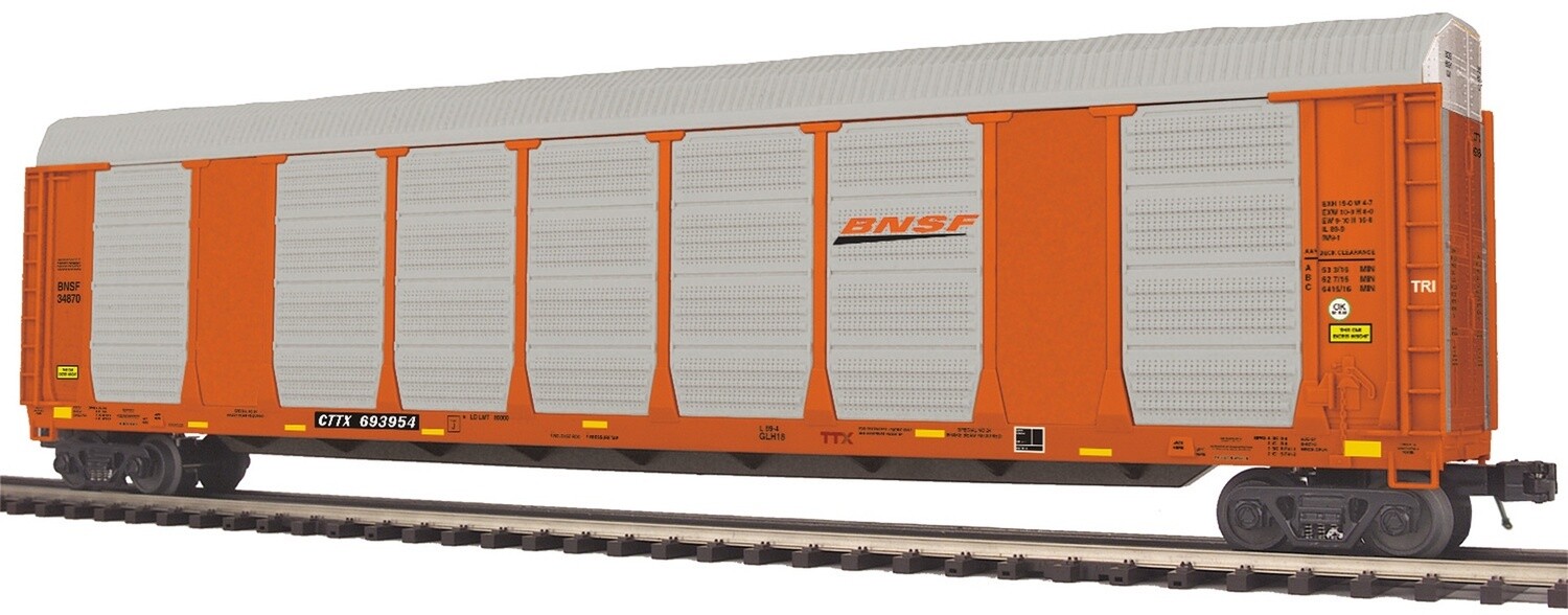 MTH20-95446 | O Gauge | Premier Corrugated Auto Carrier | BNSF