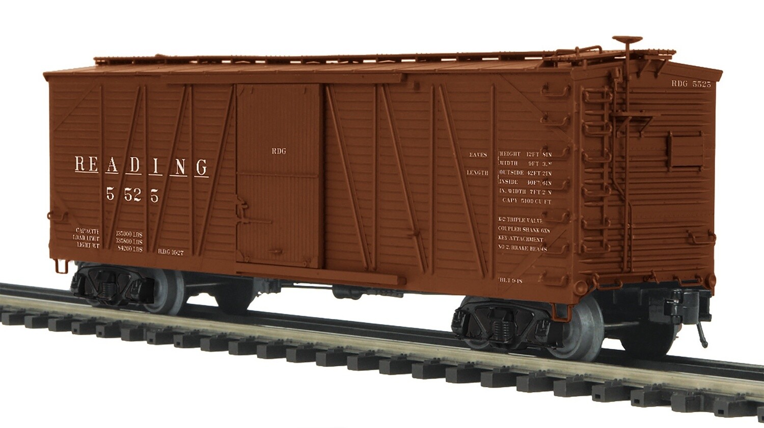 MTH20-93956 | O Gauge | Premier 40’ USRA Single Sheathed Box Car | Reading