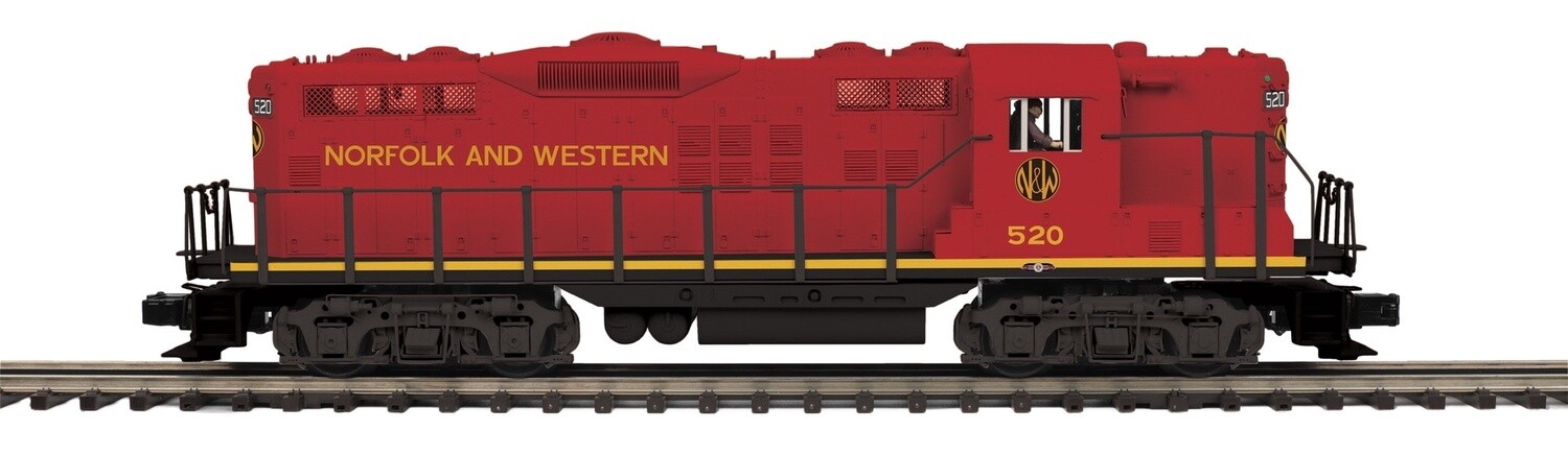MTH20-21520-1 | O Gauge | Premier GP-9 Diesel Engine With Proto-Sound 3.0 | Norfolk and Western (Maroon)