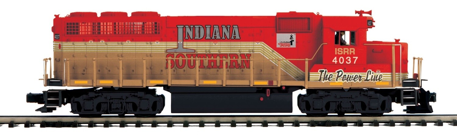 MTH20-21209-1 | O Gauge | Premier GP-40 Diesel Engine w/Proto-Sound 3.0 (Hi-Rail Wheels) | Indiana Southern