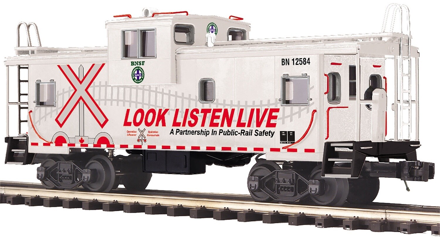 MTH20-91683 | O Gauge | Premier Extended Vision Caboose | BNSF