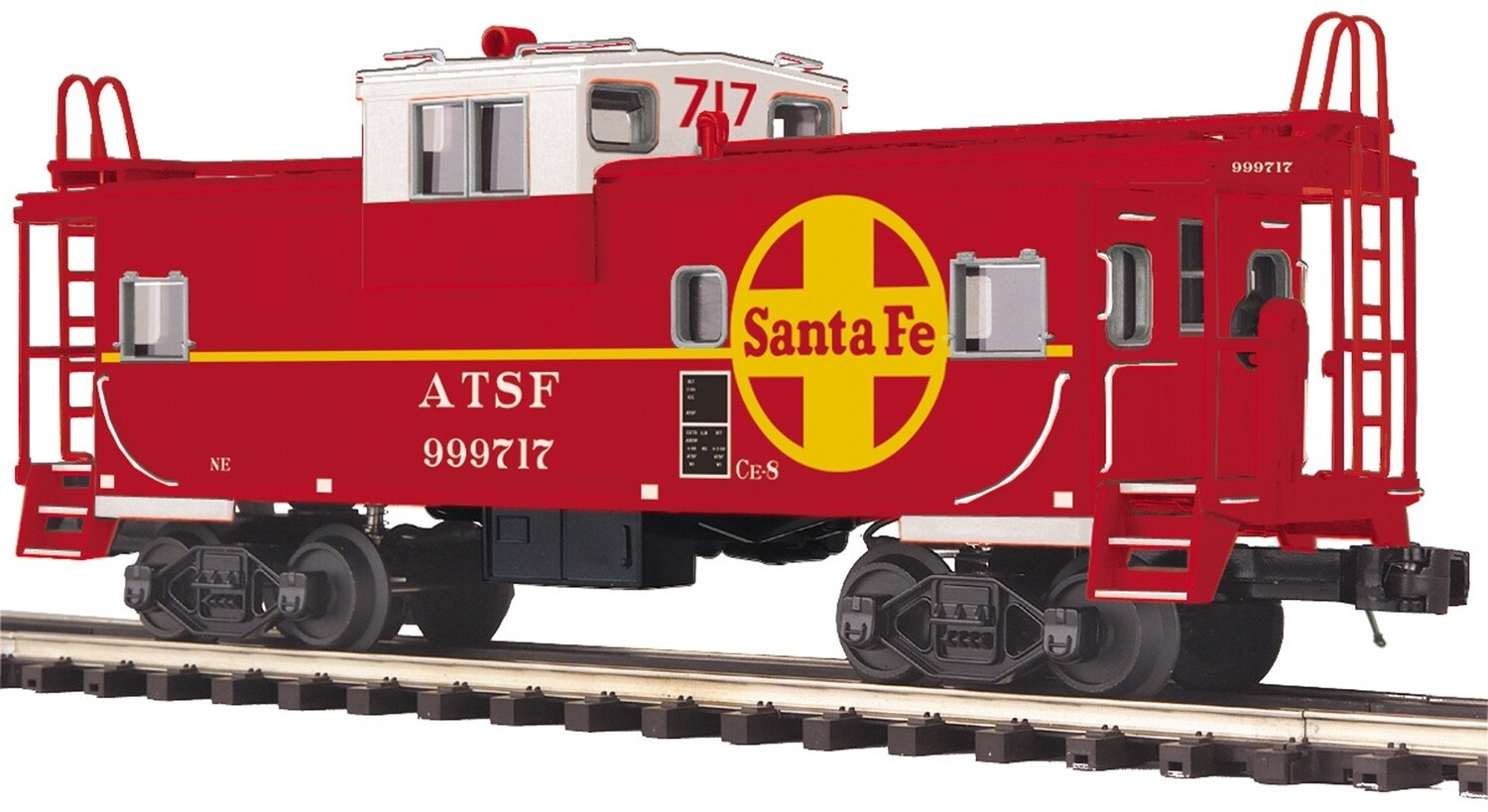 MTH20-91696 | O Gauge | Premier Extended Vision Caboose | Santa Fe