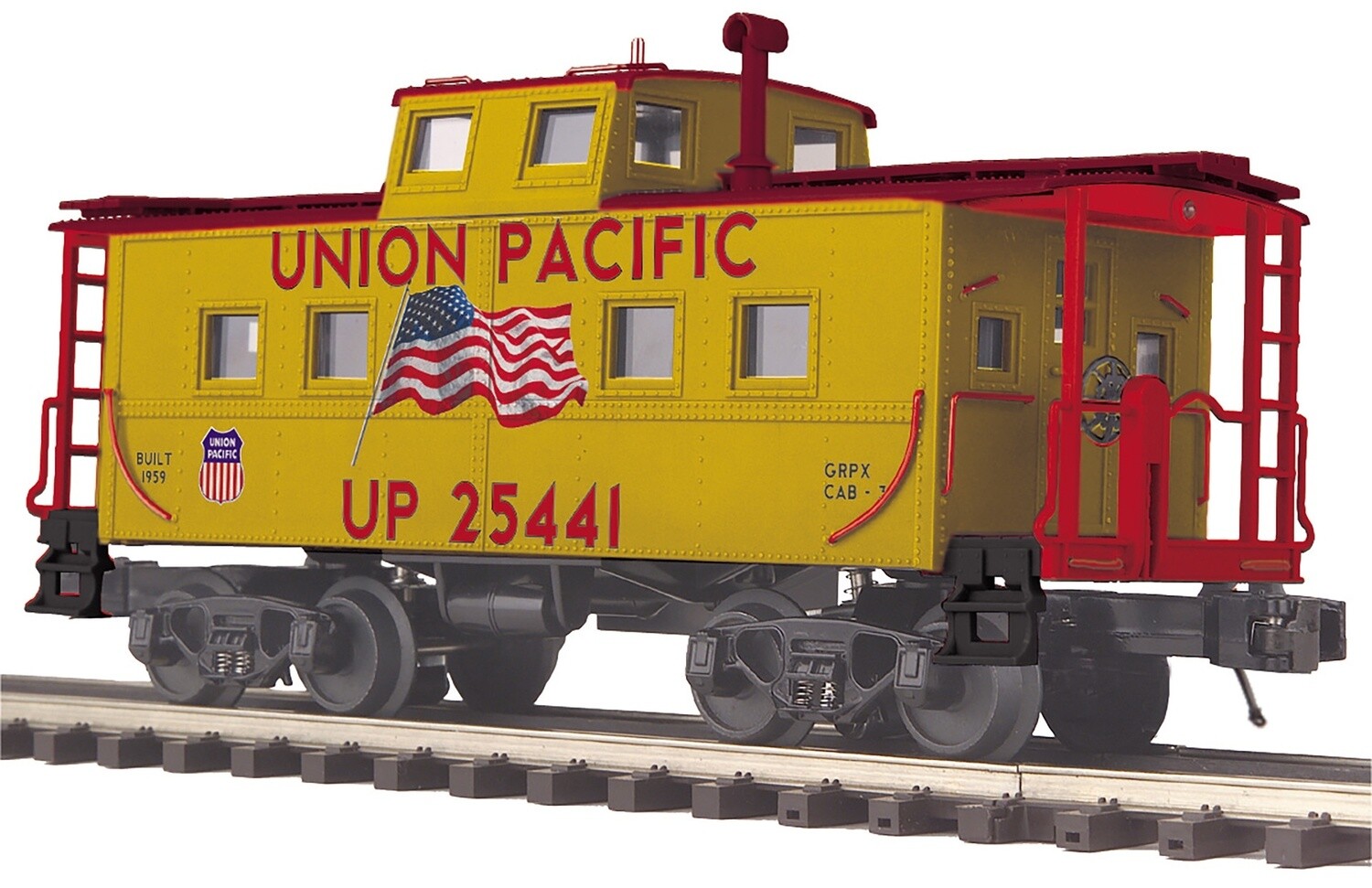 MTH20-91718 | O Gauge | Premier Steel Caboose - Center Cupola | Union Pacific