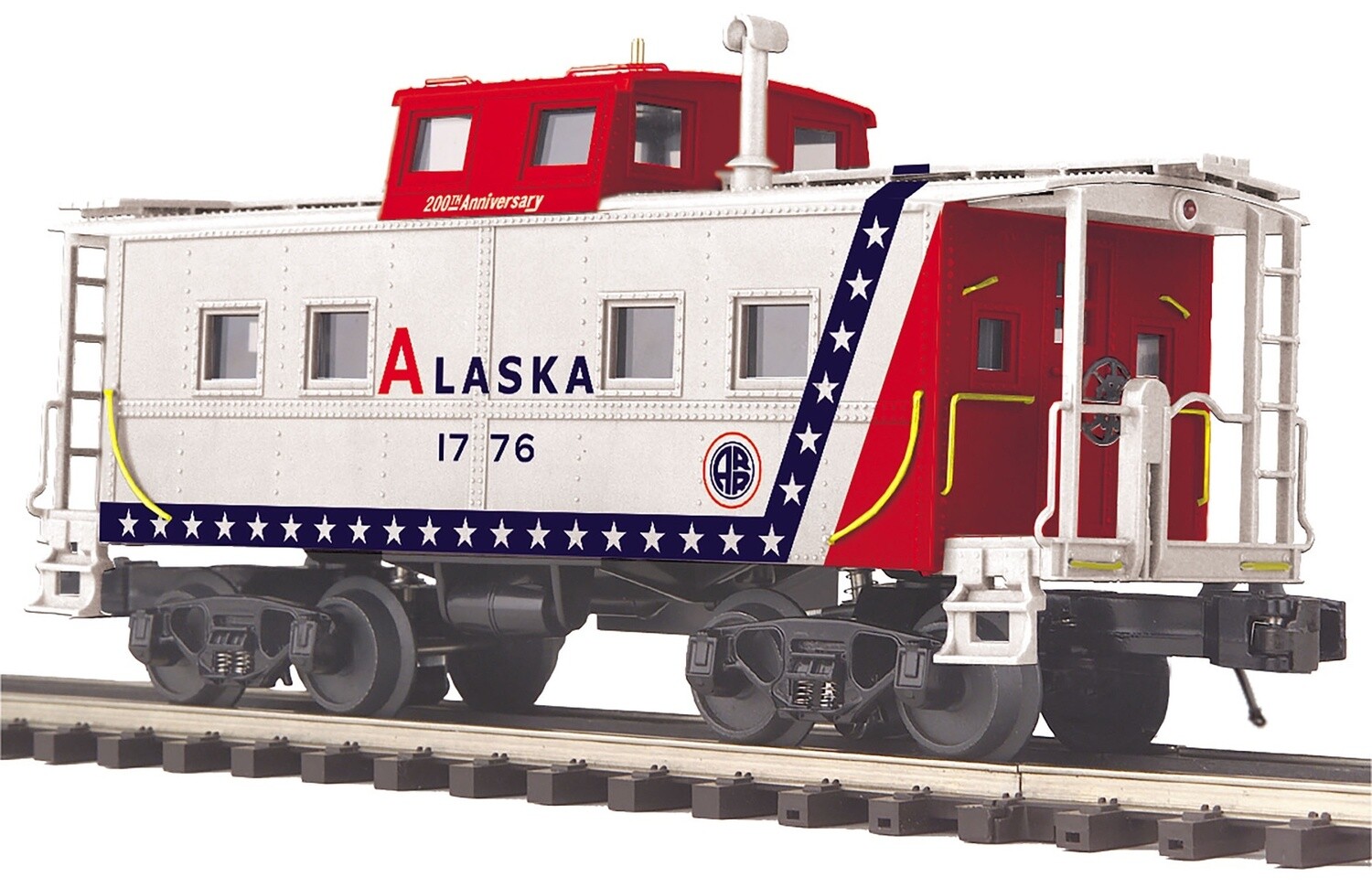 MTH20-91663 | O Gauge | Premier Steel Caboose - Center Cupola | Alaska