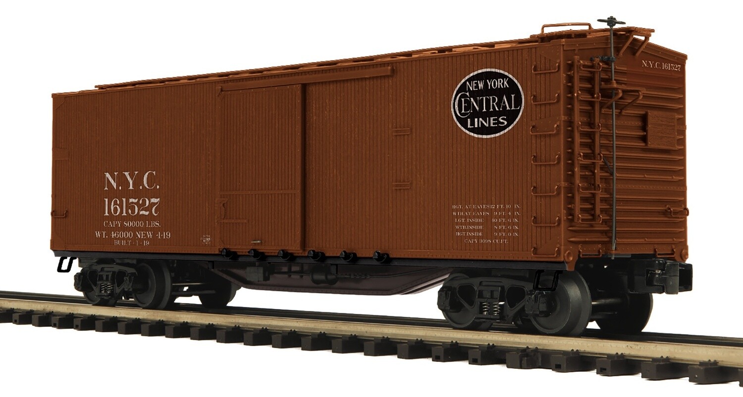 MTH20-99325 | O Gauge | Premier 40’ USRA Double Sheathed Box Car | New York Central